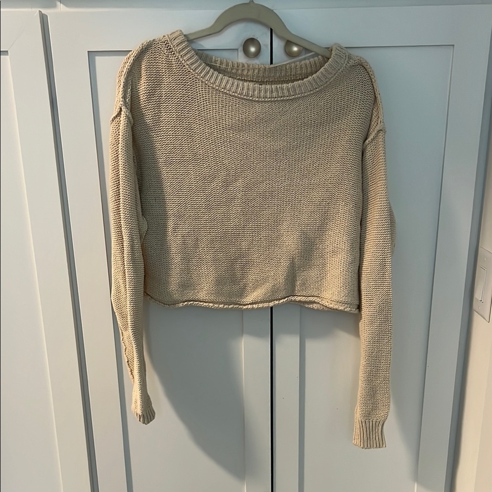 Free People Cream Sweater